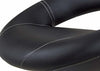 2-Pack Bar Stools Upholstered, Faux Leather With Footrest, Black DL Modern