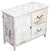 Rustic Sideboard, White Finished Natural Wood With 1-Door and 2-Drawer DL Rustic