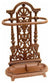 Rustic Stylish Umbrella Stand in Iron with Drop Tray, Vintage Ornate Design DL Rustic