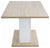 Scandinavian Dining Table, MDF With Extension Sistem and Storage Room DL Scandinavian