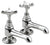 1/2 Bathroom Basin Taps for Low Pressure Systems With Ceramic Disk Valve, Chrome DL Traditional