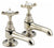 1/2 Bathroom Basin Taps for Low Pressure Systems With Ceramic Disk Valve, Gold DL Traditional