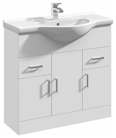 1750mm Vanity Sink Cabinet, Four Drawer Cupboard, WC Toilet Furniture, BTW Pan DL Modern