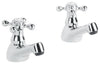 2-Piece Hot and Cold Bathroom Basin Sink Taps, Low Pressure, Traditional Style DL Traditional