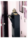 3-Pack Shoe Storage Cabinet, Black Fabric, Simple Modern Design DL Modern