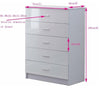 3-Piece Bedroom Furniture Set With Wardrobe, Chest of Drawer and Bedside Cabinet DL Modern