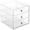 3 Slim Drawers, 3 Wide Drawers and Trio-Cup Holder Set in Acrylic, Modern Design DL Modern