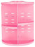 Adjustable Makeup Organiser With 360 Degree Rotating, Pink DL Modern