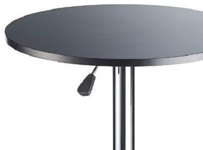Adjustable Swivel Bar Table With Black Painted Top and Adjustable Height DL Modern