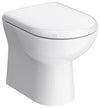 Back to Wall Toilet WC, White Ceramic With Concealed Cistern, Modern Design DL Modern