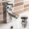 Basin Sink Mixer Tap, Chrome Solid Brass With Pop Up Waste, Modern Design DL Modern
