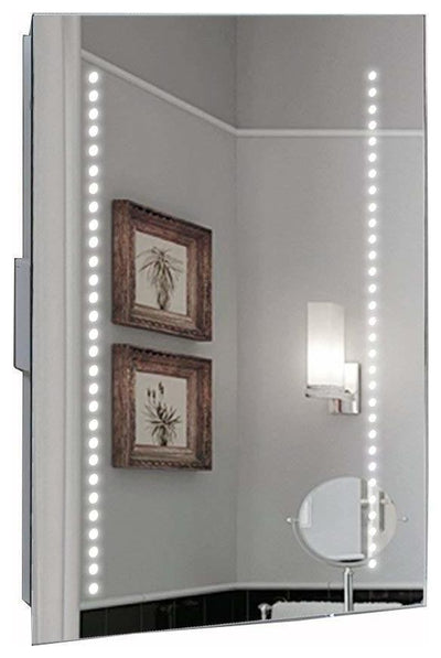 Bathroom Mirror With 60 LED Lights and Handy Sensor, 40x50cm DL Modern