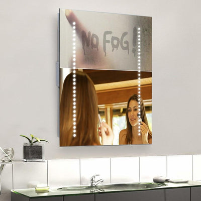 Bathroom Mirror With 60 LED Lights and Handy Sensor, 40x50cm DL Modern