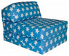 Bed Futon Chair, Polyester, Blue Stars DL Modern