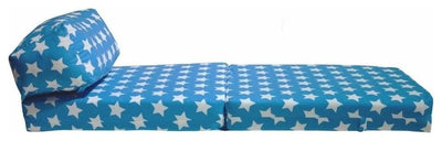 Bed Futon Chair, Polyester, Blue Stars DL Modern