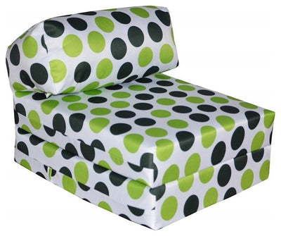 Bed Futon Chair, Polyester, Green DL Modern