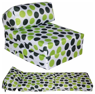 Bed Futon Chair, Polyester, Green DL Modern