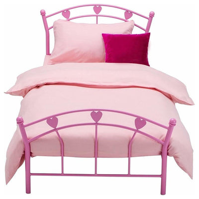 Bed Metal Frame With Headboard and Footboard, Solid Base for Additional Comfort DL Modern
