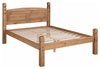 Bed, Solid Pine Wood Frame and Slatted Base, Traditional Design, Double DL Traditional