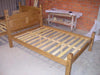Bed, Solid Pine Wood Frame and Slatted Base, Traditional Design, Double DL Traditional