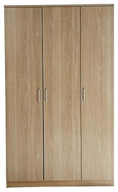 Bedroom Furniture Set, 4-Piece, Wardrobe, Chest, and 2 Bedside Tables, Oak DL Modern