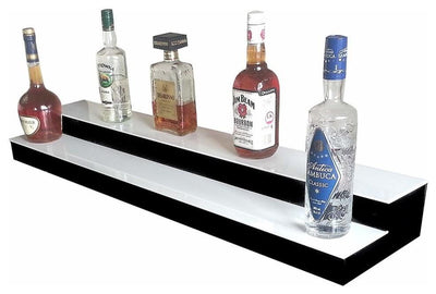 Bottle Display Shelving Unit, Acrylic With LED Lights and Remote Controller DL Modern