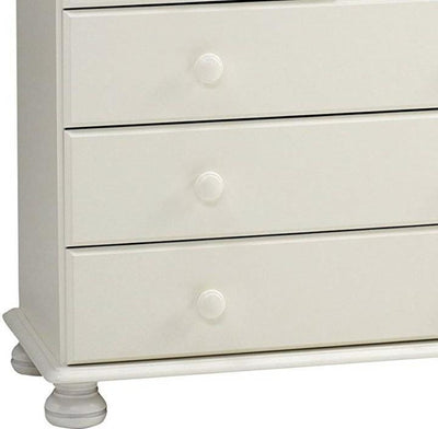 Chest of Drawers in Painted MDF with Bun Turned Feet and 9 Storage Drawers DL Contemporary