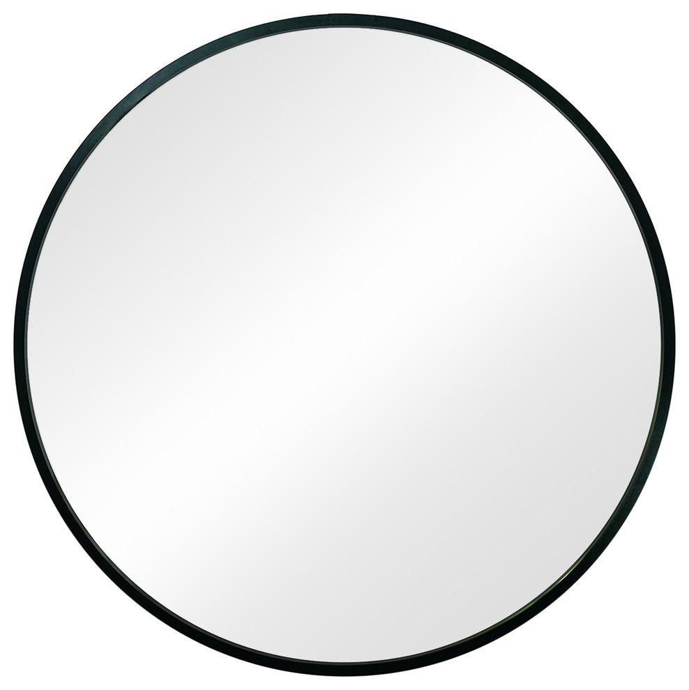 Circular Mirror With Rubber Rim for Extra Durable and High-Traffic Areas DL Traditional