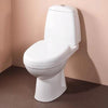 Complete Bathroom Suite in White Ceramic with Basin, WC Toilet, Bath and Taps DL Modern