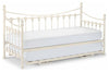 Consigned 4-Wheels Underbed, White Finished Frame With Strong Slatted Base DL Traditional