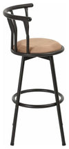 Consigned Bar Stools, Black Steel Frame, Extra Padded Cushioned Seat, Set of 2 DL Industrial