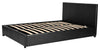 Consigned Lift Up Storage Bed, Faux Leather, King, Black DL Modern