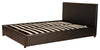 Consigned Lift Up Storage Bed, Faux Leather, King, Brown DL Modern