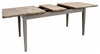 Consigned Rectangular Table, Oak Finished Top and Legs, Dove Grey DL Contemporary