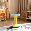 Contemporary Bar Stool, PP Plastic, Adjustable Height and Swivel Design, Yellow DL Modern