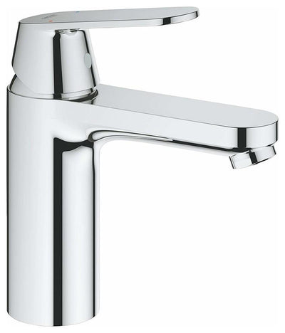 Contemporary Bathroom Tap, Solid Brass With Smooth Body and Medium High Spout DL Contemporary