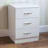 Contemporary Bedside Cabinet, Composite Wood With Drawers and Metal Runners DL Contemporary