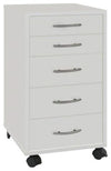 Contemporary Chest of Drawers in Melamine Wood with Castor Wheels and 6 Drawers DL Contemporary