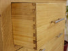 Contemporary Chest of Drawers in Solid Oak Wood, 4 Drawers with Metal Handles DL Contemporary