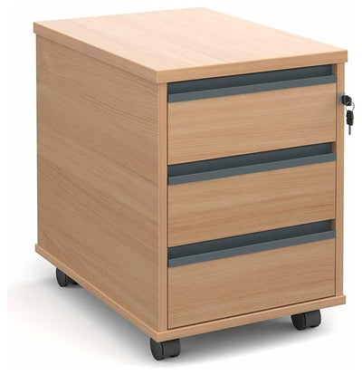 Contemporary Chest of Drawers, Solid Beech Wood With 3-Storage Drawer DL Modern