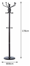 Contemporary Clothes Rack, Black Finished Metal, Ball Tipped 14-Hook DL Contemporary