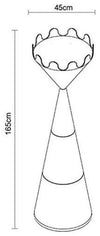 Contemporary Coat Stand, Thermoplastic Material With 10 Hooks DL Contemporary
