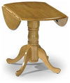 Contemporary Dining Table, Honey Pine Finished Ruberwood, Drop Leaf Design DL Contemporary