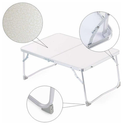 Contemporary Foldable Laptop Table, Aluminium, Perfect for Space Saving DL Contemporary