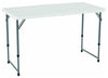 Contemporary Folding Table, Coated Steel Frame and White Plastic Table Top DL Contemporary