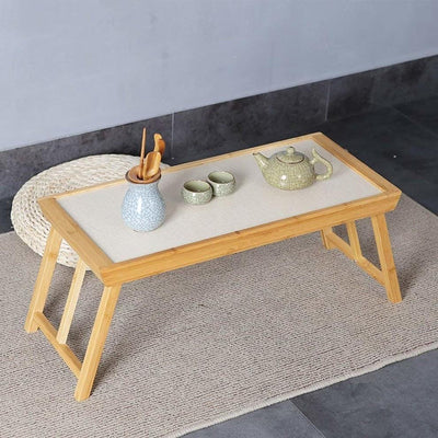 Contemporary Multi-purpose Low Table, Solid Hardwood With Foldable Design DL Contemporary