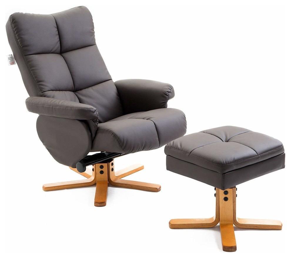 Contemporary Recliner in PU Leather DL Contemporary