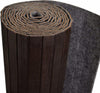 Contemporary Room Divider in Bamboo Wood, Roll Design, Brown DL Contemporary