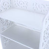 Contemporary Shoe Rack, Wood Plastic Composite With Open Shelves, White, 4 Tier DL Contemporary