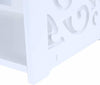 Contemporary Shoe Rack, Wood Plastic Composite With Open Shelves, White, 4 Tier DL Contemporary